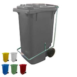 CAIXOTE LIXO PLASTIC CONTENTOR PLASTICO 2 RODAS C/TAMPA 240 LITROS  (57136132)